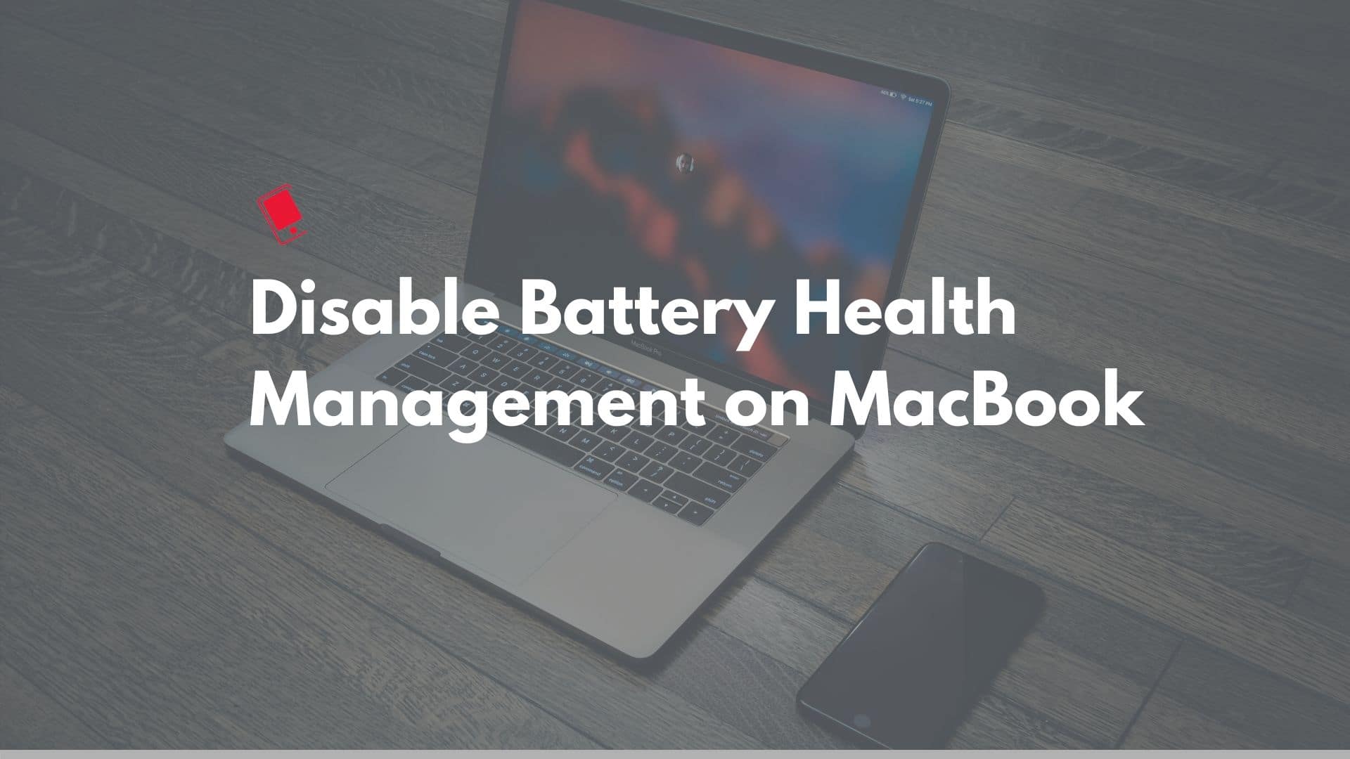 MacBook Disable Battery Health Management