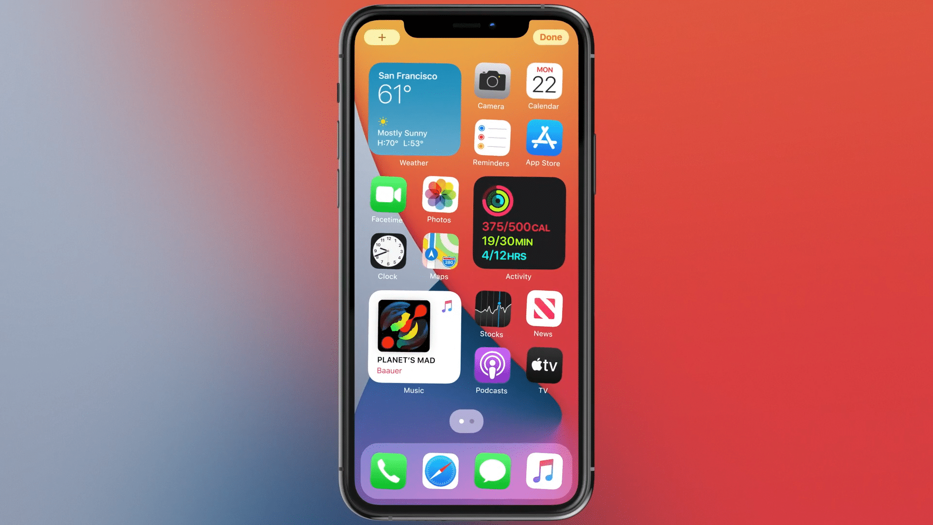 Apple iOS 14 Widgets On Home Screen