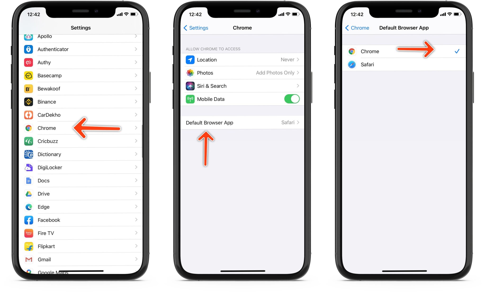 iOS 14: How to Change the Default Browser on iPhone