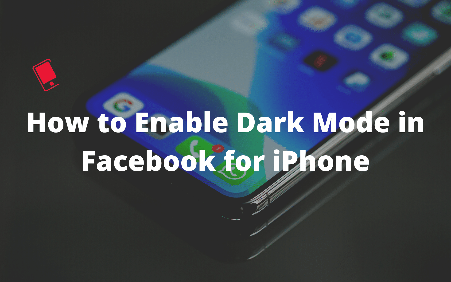 use dark mode on facebook in iPhone