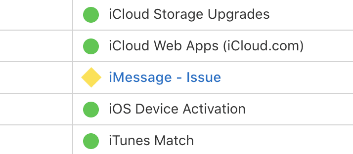imessage experiencing issues