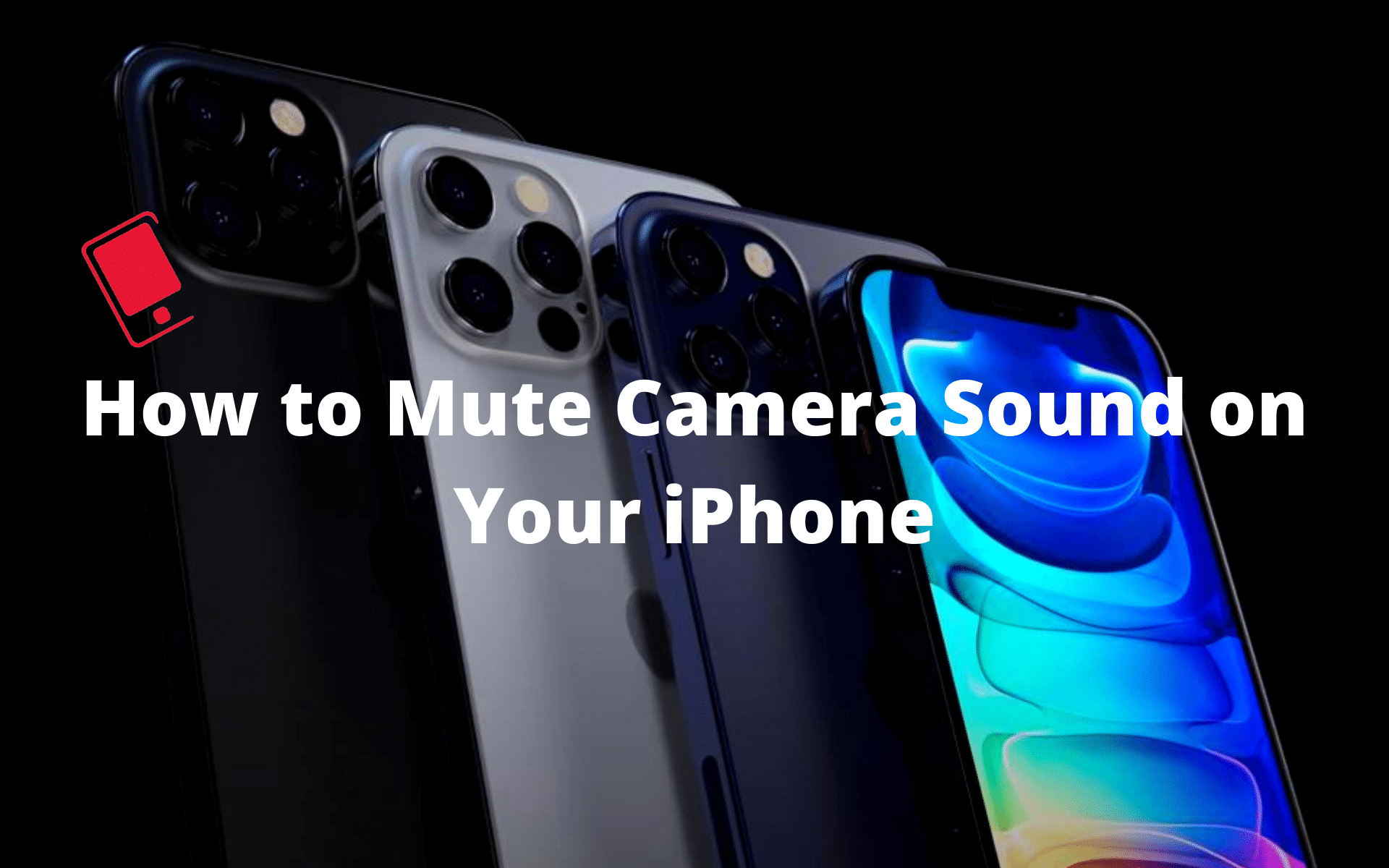 mute camera sound on iPhone