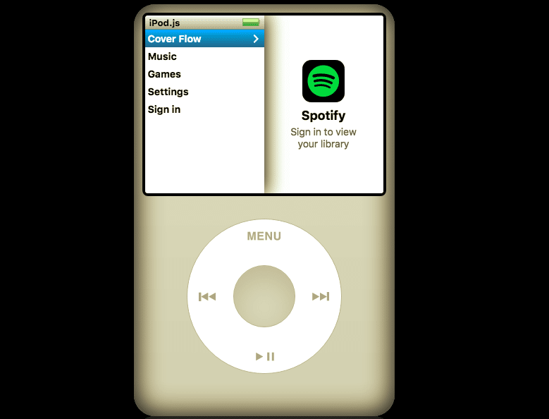 ipod touch spotify app
