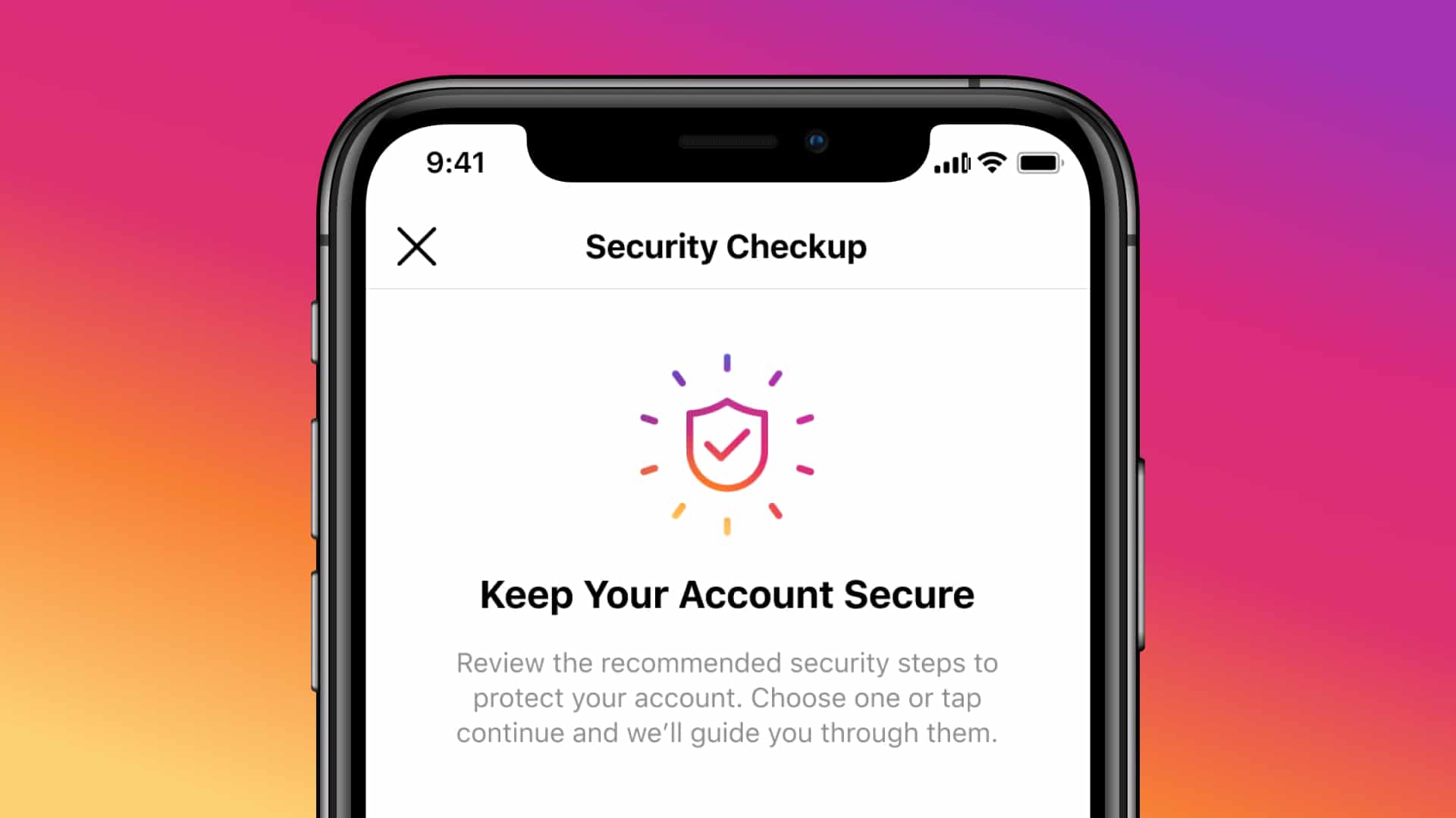 Instagram new security checkup tool