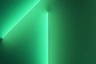 Light beams Green iPhone 13 Wallpaper Light