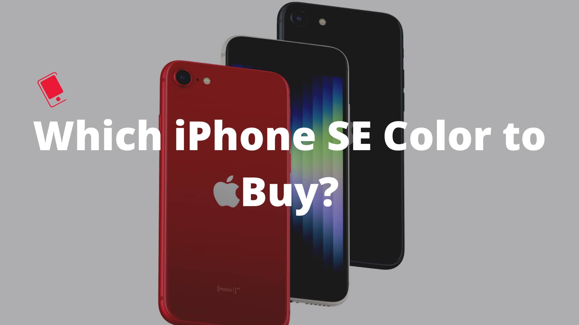 iPhone SE color options