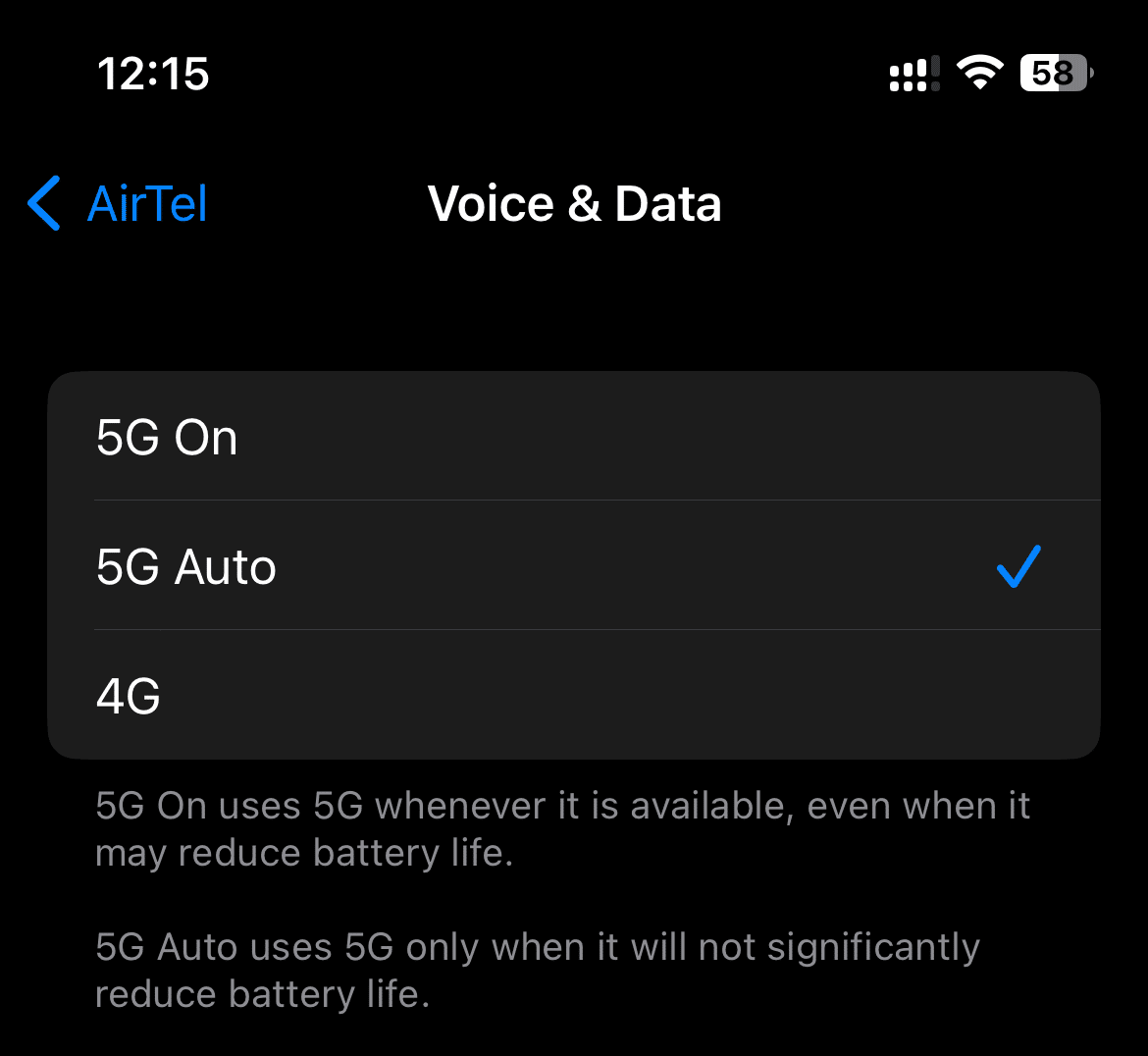 Enable 5G on iPhone 