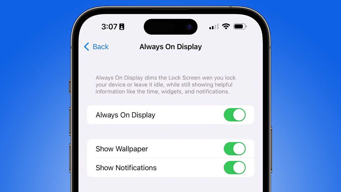 Always-on-Display iPhone 14 Pro iOS 16.2