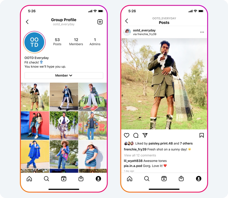Instagram Group Profiles Feature