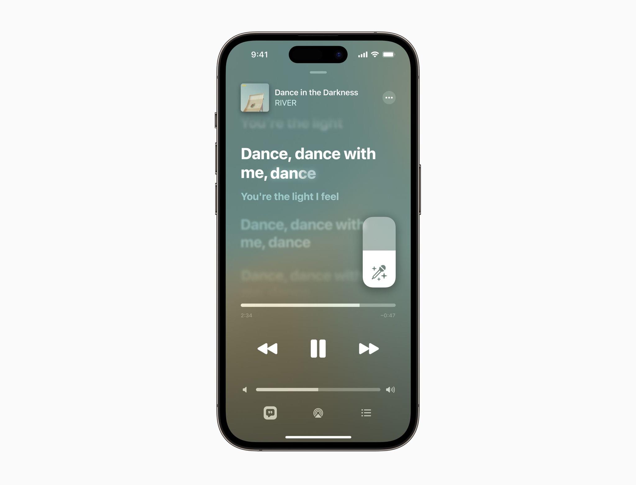 Apple Music Sing on iPhone