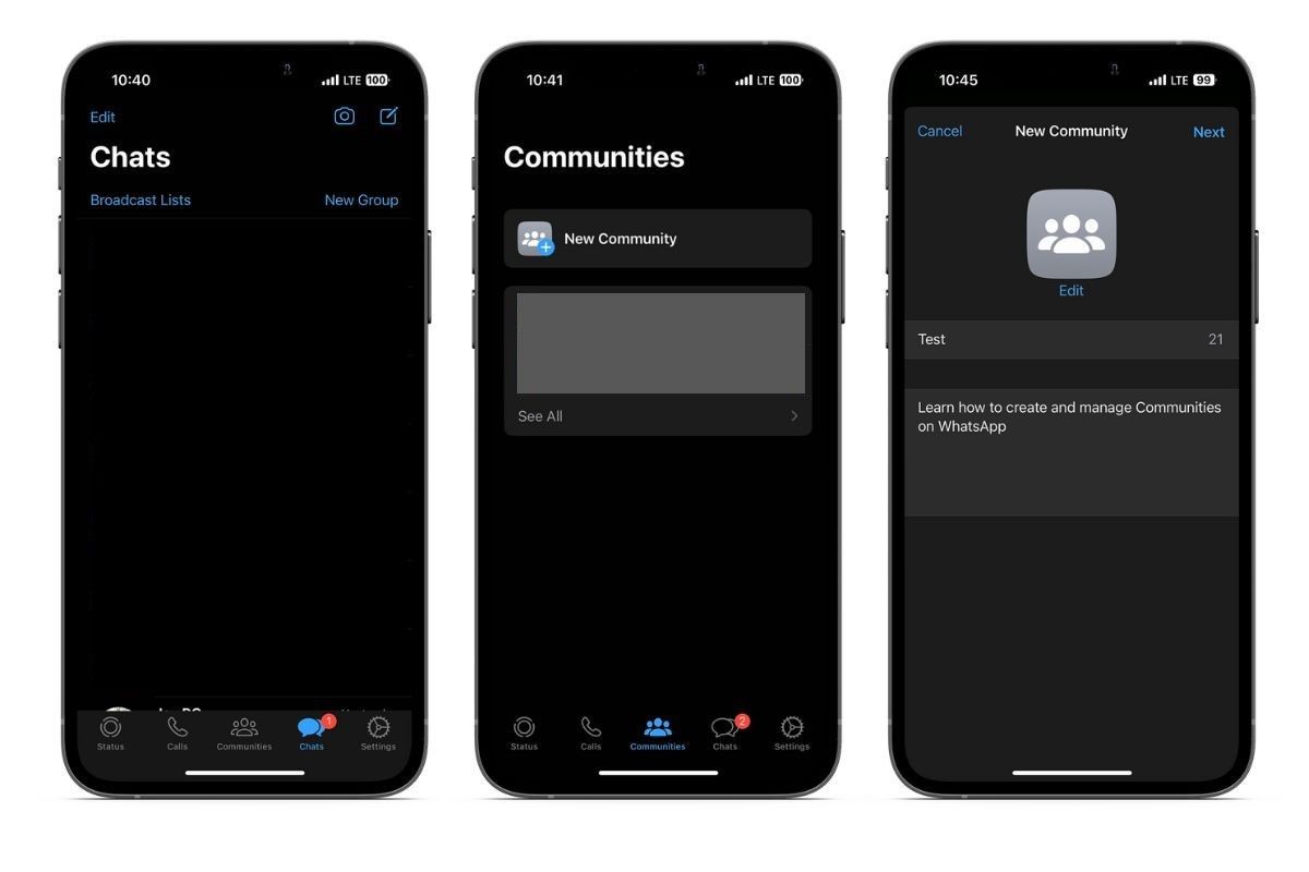 Create a WhatsApp Community on iPhone
