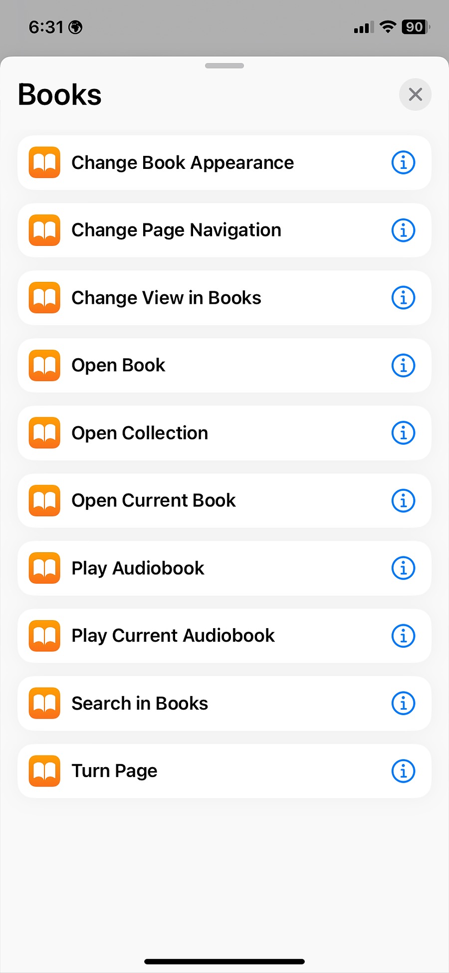 Apple Books integration in iOS 16.2 Shortcuts app