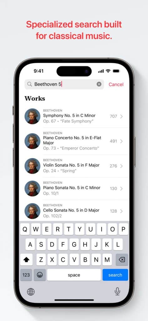 Enhanced Search Capabilities of Apple Music Classical