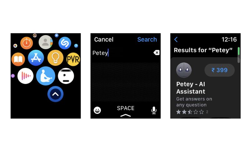 Install Petey (WatchGPT) from the App Store