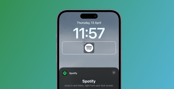 Spotify Lock Screen Widget