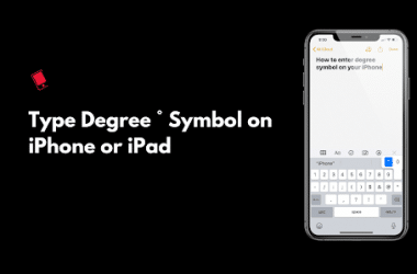 How to Get Degree Symbol on iPhone