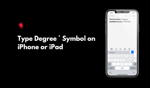 How to Get Degree Symbol on iPhone