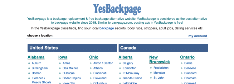 Yes Backpage